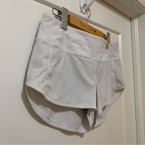LULULEMON - Double-Lined Shorts - White - Women’s Size 6